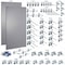 Triton Products 63 pc LocHook Assortment W/ (2) 24" W x 42-1/2" H Gray 18-Gauge Steel Square Hole Pegboards LB2-GKit - alternate 5